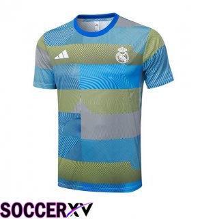 Real Madrid Training T Shirt Blue 2025/2026