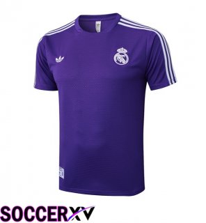 Real Madrid Training T Shirt Purple 2025/2026