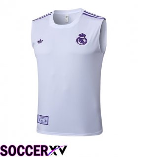 Real Madrid Gilet Soccer White 2025/2026