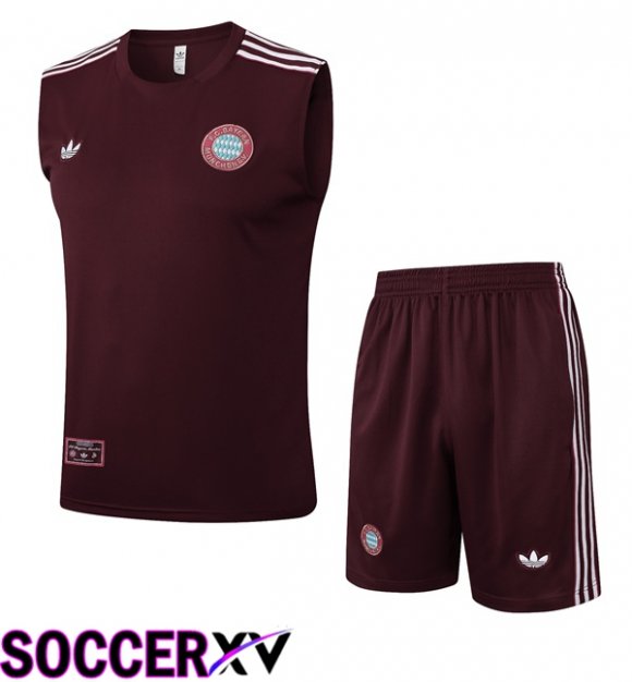 Bayern Munich Gilet Soccer + Shorts Brown 2025/2026