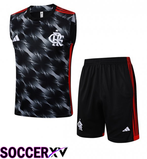 Flamengo Gilet Soccer + Shorts Black 2025/2026