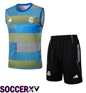 Real Madrid Gilet Soccer + Shorts Blue 2025/2026
