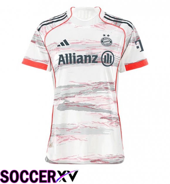 Bayern Munich Women Away Soccer Jersey White 2025/2026