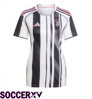 Juventus Women Home Soccer Jersey Black White 2025/2026