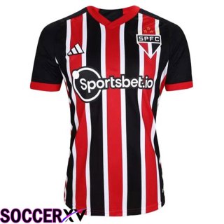 Sao Paulo FC Soccer Jersey Away Black Red 2023/2024