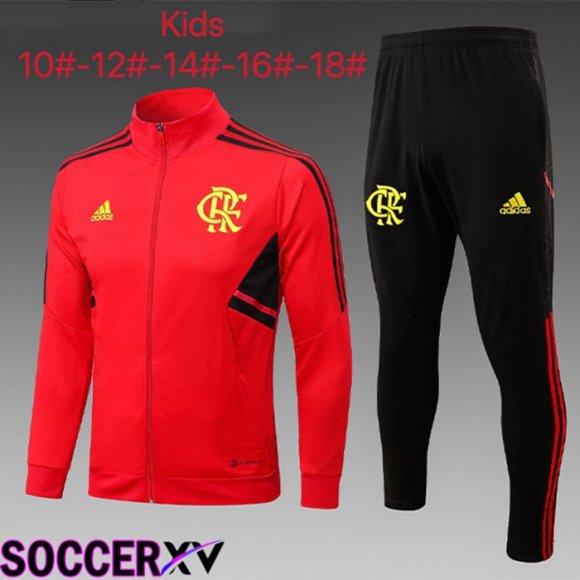 Flamengo Kids Training Jacket Suit Red 2023/2024