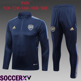 Arsenal Kids Training Tracksuit Suit Royal Blue 2023/2024