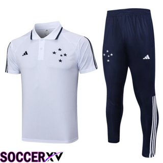 Cruzeiro EC Soccer Polo + Pants White 2023/2024