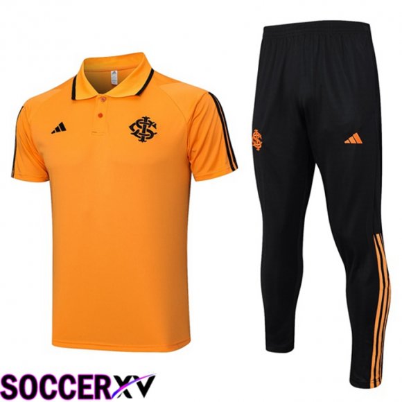 SC Internacional Soccer Polo + Pants Orange 2023/2024