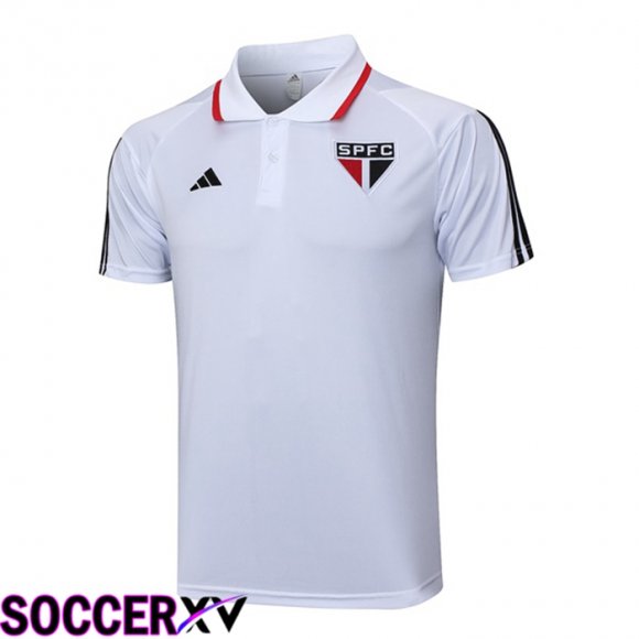 Sao Paulo FC Soccer Polo White 2023/2024