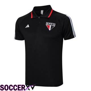 Sao Paulo FC Soccer Polo Black 2023/2024