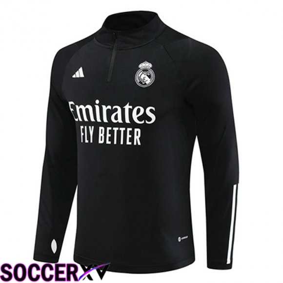 Real Madrid Training Sweatshirt Black 2023/2024