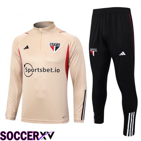 Sao Paulo FC Training Tracksuit Suit Brown 2023/2024