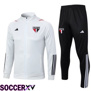 Sao Paulo FC Training Jacket Suit White 2023/2024