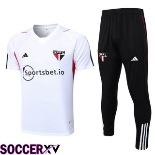 Sao Paulo FC Training T Shirt + Pants White 2023/2024