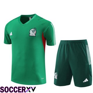 Mexico Training T Shirt + Shorts Green 2023/2024