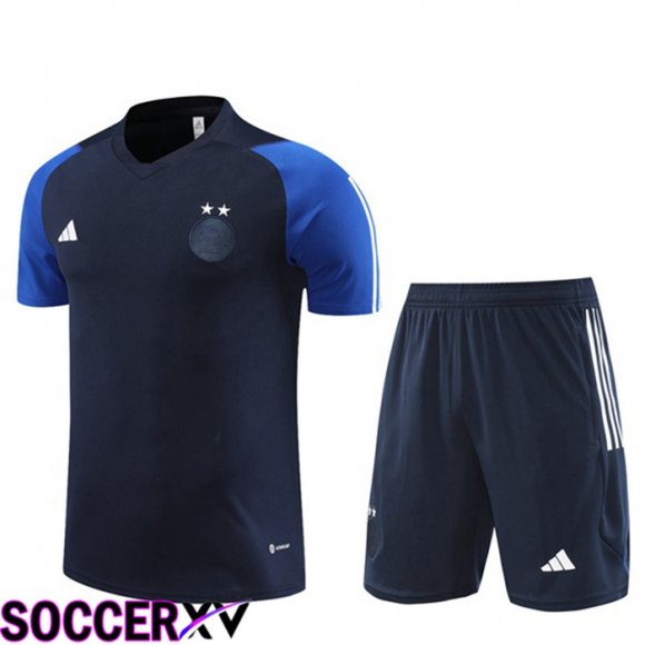 Algeria Training T Shirt + Shorts Royal Blue 2023/2024