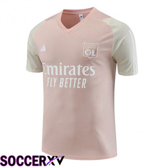 Lyon OL Training T Shirt Pink 2023/2024