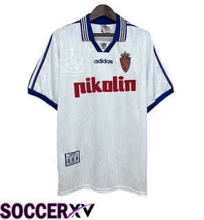 Real Zaragoza Retro Home Soccer Jersey 1997/1998