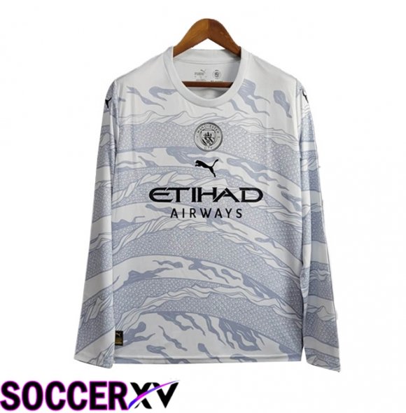 Manchester City Soccer Jersey Special Edition Long Sleeve 2024/2025