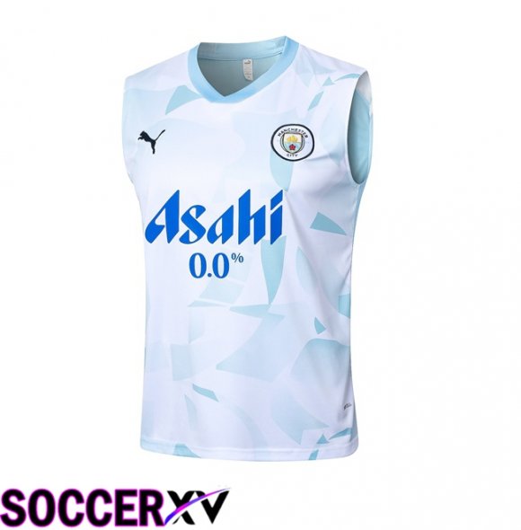 Manchester City Soccer Vest Blue White 2024/2025