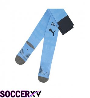 Manchester City Home Soccer Socks Blue 2025/2026