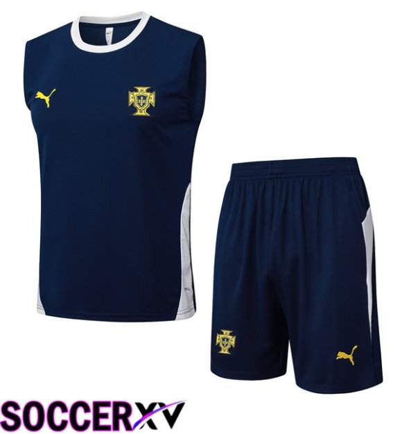 Portugal Gilet Soccer + Shorts Blue Royal 2025/2026