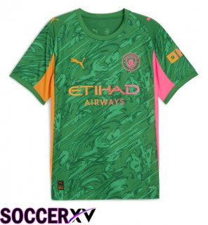 Manchester City Goalkeeper Soccer Jersey Green 2025/2026