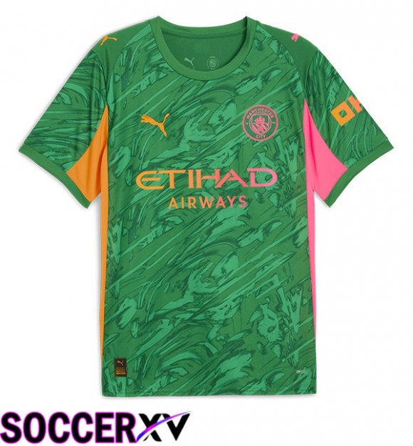 Manchester City Goalkeeper Soccer Jersey Green 2025/2026