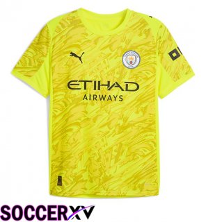 Manchester City Goalkeeper Soccer Jersey Yellow 2025/2026