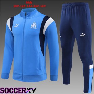 Marseille Kids Training Jacket Suit Blue 2023/2024