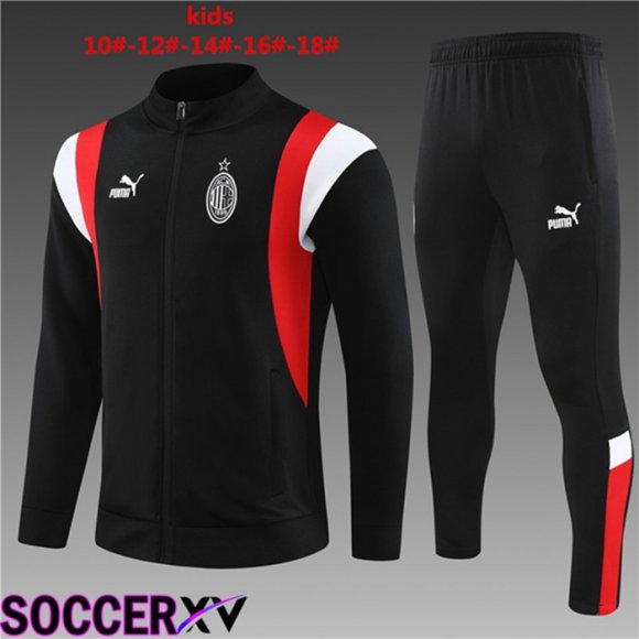 AC Milan Kids Training Jacket Suit Black 2023/2024