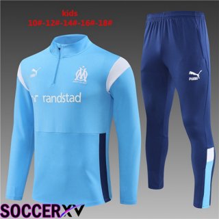 Marseille Kids Training Tracksuit Suit Blue 2023/2024