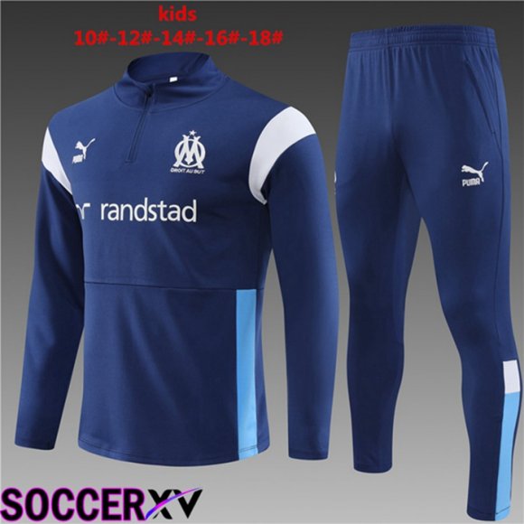 Marseille Kids Training Tracksuit Suit Royal Blue 2023/2024