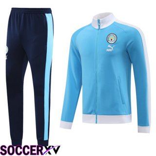 Manchester City Training Jacket Suit Blue 2023/2024