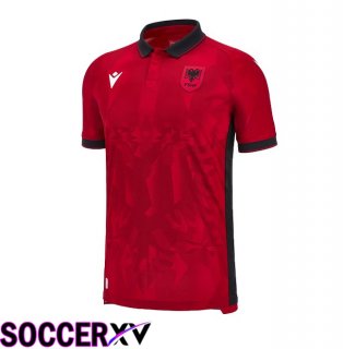 Albania Home Soccer Jersey Red UEFA Euro 2024