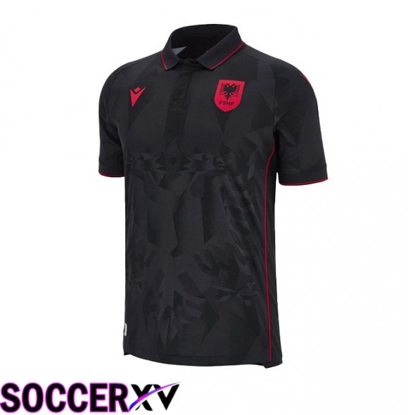 Albania Third Soccer Jersey Black UEFA Euro 2024