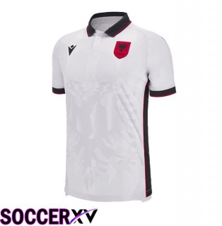 Albania Away Soccer Jersey White 2023/2024