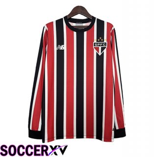 Sao Paulo FC Away Soccer Jersey Long Sleeve 2024/2025