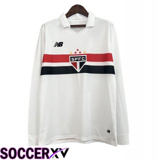 Sao Paulo FC Home Soccer Jersey Long Sleeve 2024/2025