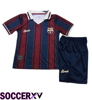 Barcelona Kids Soccer Jersey Red/Blue 2025/2026