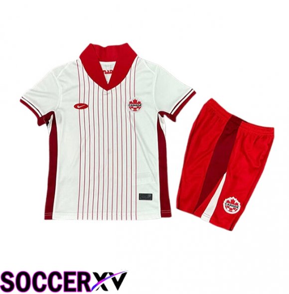 Canada Kids Away Soccer Jersey UEFA Euro 2024