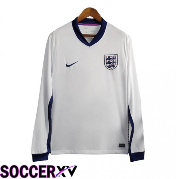 England Home Soccer Jersey Long Sleeve 2024/2025