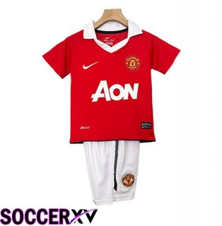 Manchester United Retro Kids Home Soccer Jersey 2010/2011