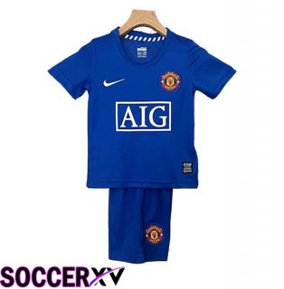 Manchester United Retro Kids Away Soccer Jersey 2008/2009