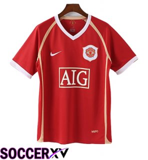 Manchester United Retro Home Soccer Jersey 2006/2007