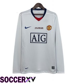 Manchester United Retro Away Soccer Jersey Long sleeve 2008/2009