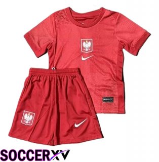 Poland Kids Away Soccer Jersey 2024/2025