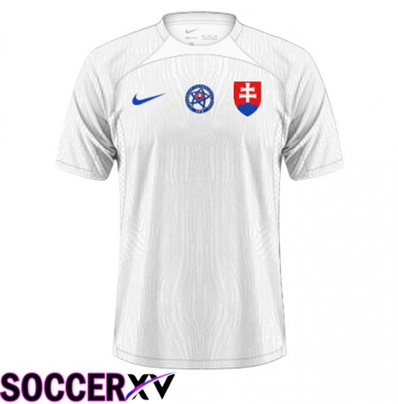 Slovakia Away Soccer Jersey 2024/2025