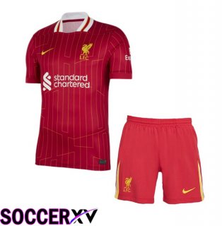 FC Liverpool Kids Home Soccer Jersey Red 2024/2025